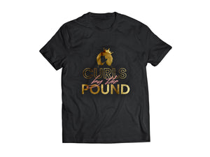 CURLS BY THE POUND TEE - BLACK